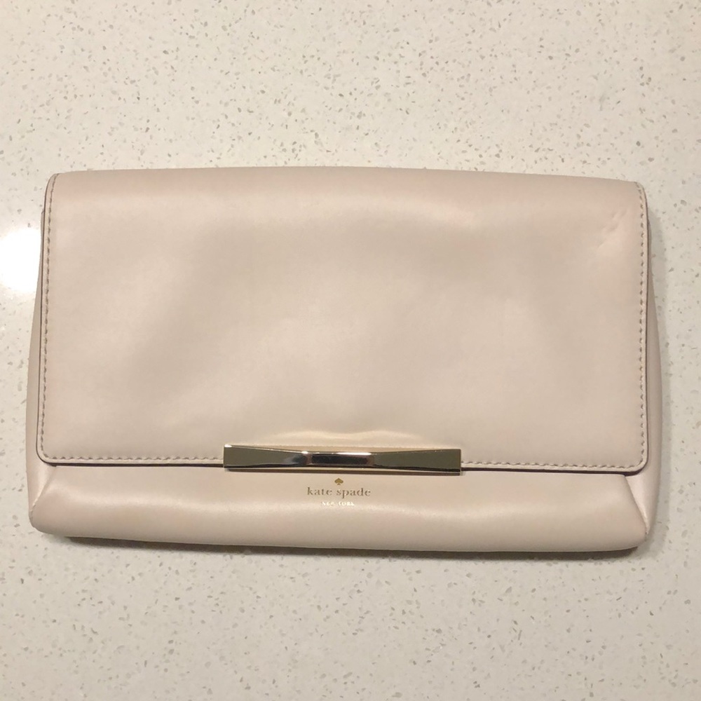 Kate Spade clutch with chain